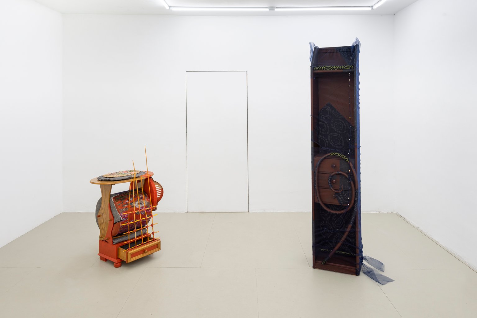 installation view, Trinkets on Trellis