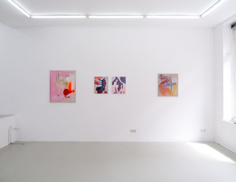 installation view, Who made my cat two-dimensional?