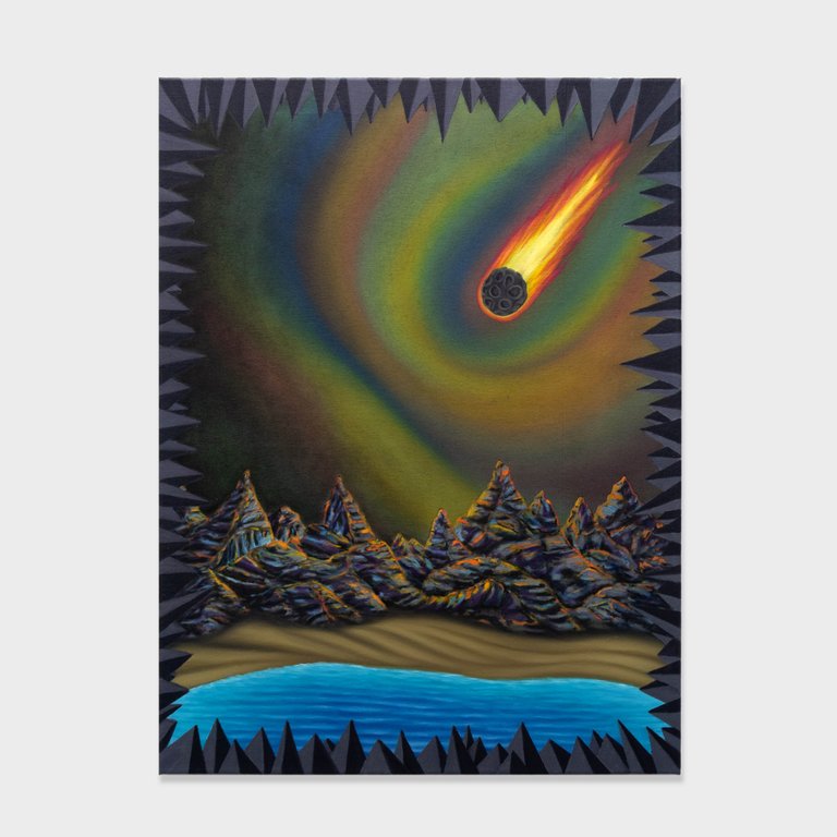 No alarms and no surprises by Stefan Jeske, 2022, oil on canvas