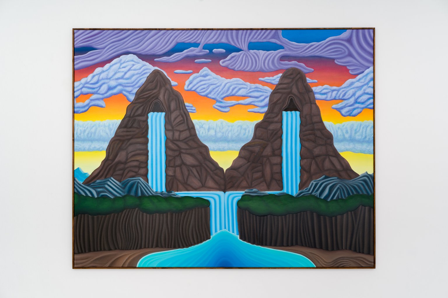 Until the river runs dry by Stefan Jeske, 2024, oil on canvas