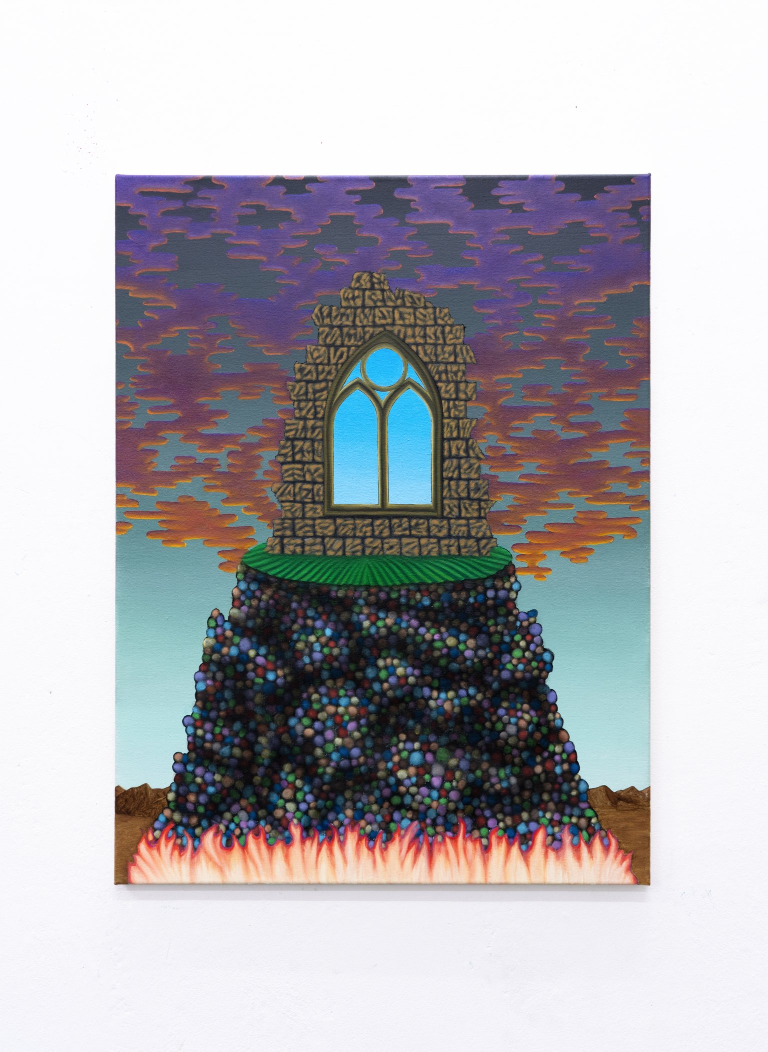 Still not impressed by Stefan Jeske, 2023, oil on canvas