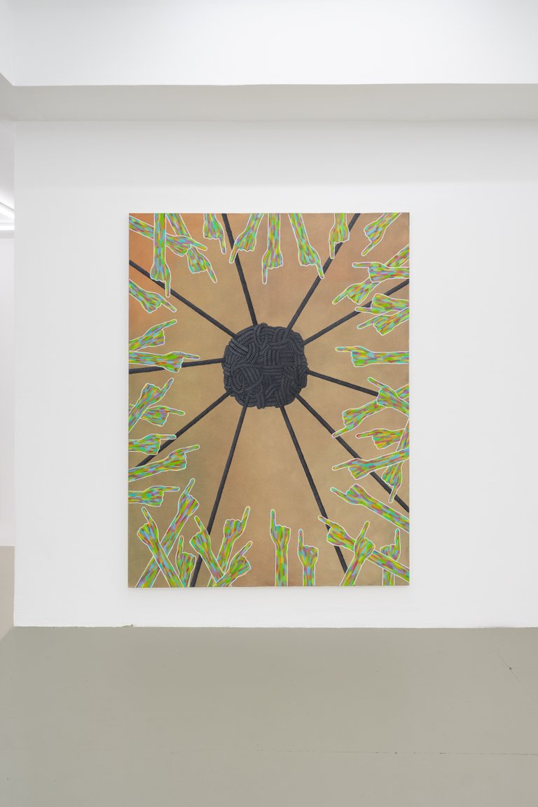 Call Alexander, he knows what to do, 2019, oil on canvas, 160 x 120 cm, Call Alexander, he knows what to do
