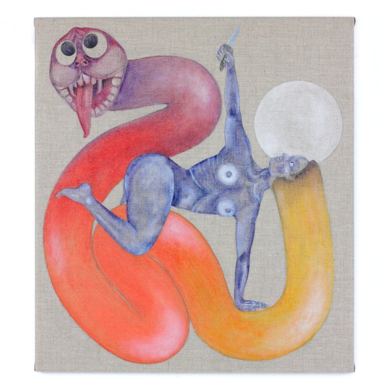 Soft & ready to slay by Stefanie Popp, 2022, oil on linen