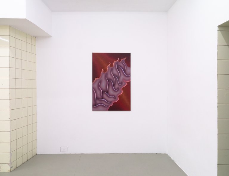 Kalos, installation view by Antonia Freisburger, 2022, oil on canvas