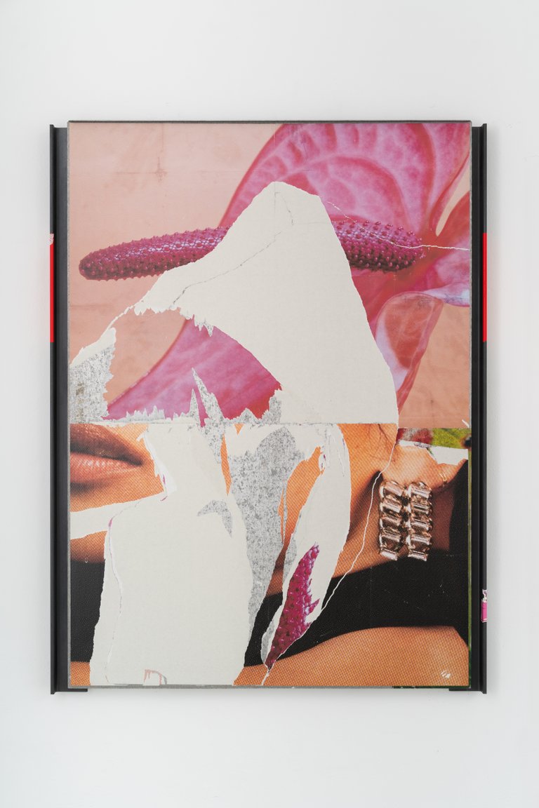 [flam] by Anna Stüdeli, 2023, original poster support sheet and frame, latex print on poster paper
