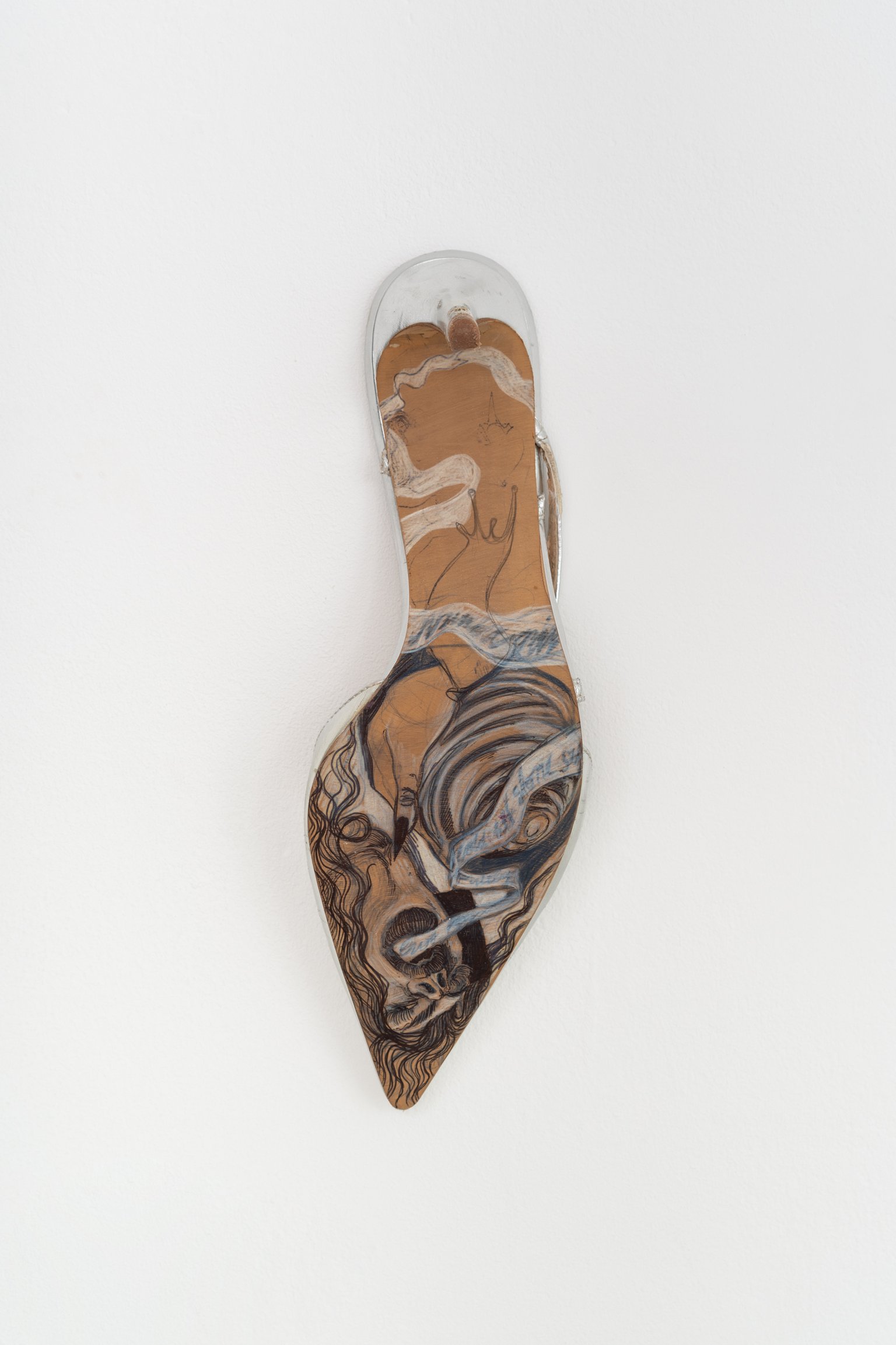 Lubuteng9 by Magdalena Frauenberg, 2024, colored pencil on stiletto