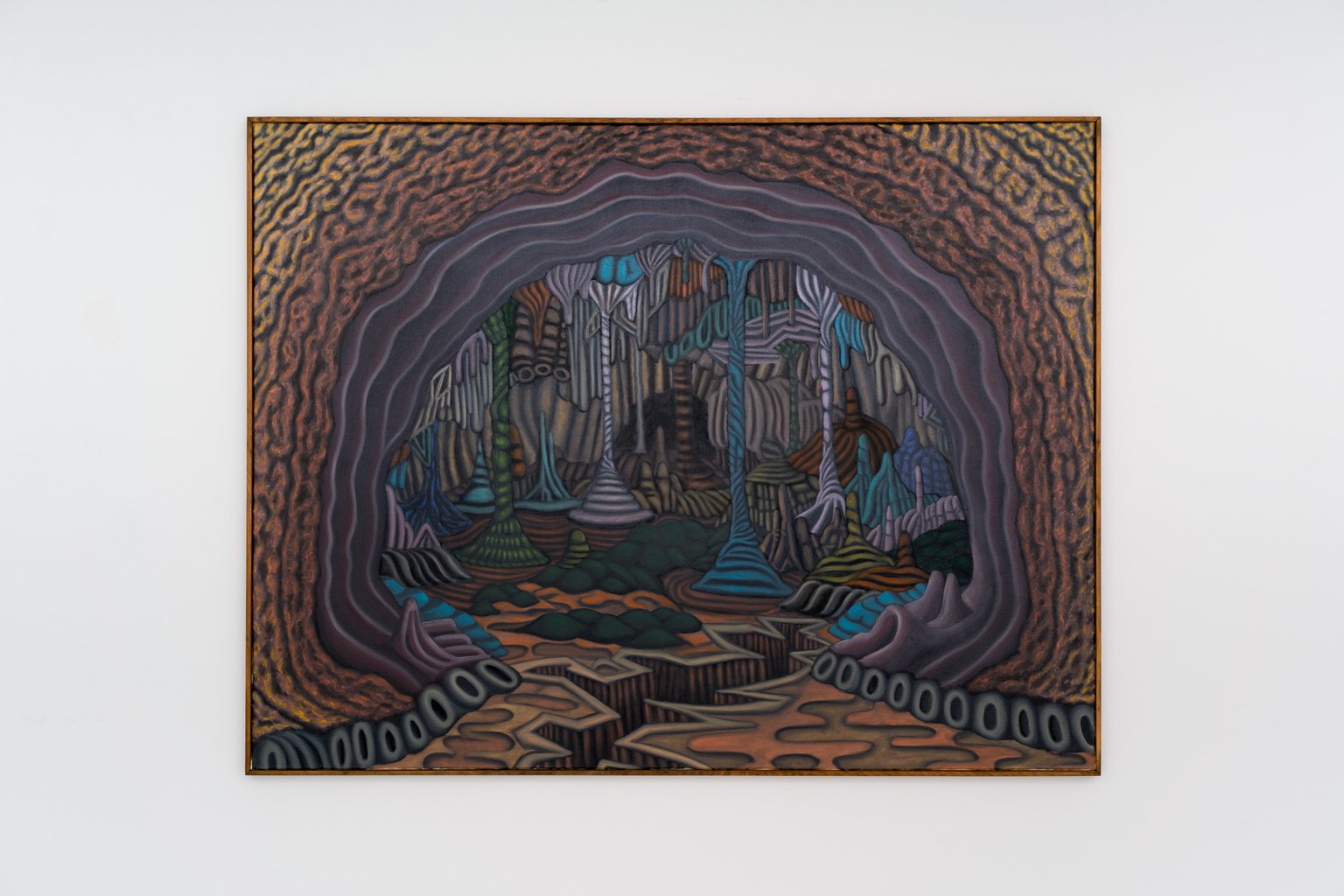 We didn't start the fire by Stefan Jeske, 2024, oil on canvas