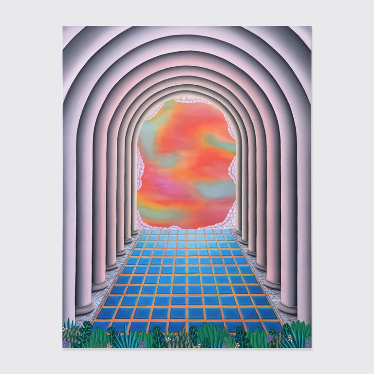 From jungle to heaven by Stefan Jeske, 2023, oil on canvas