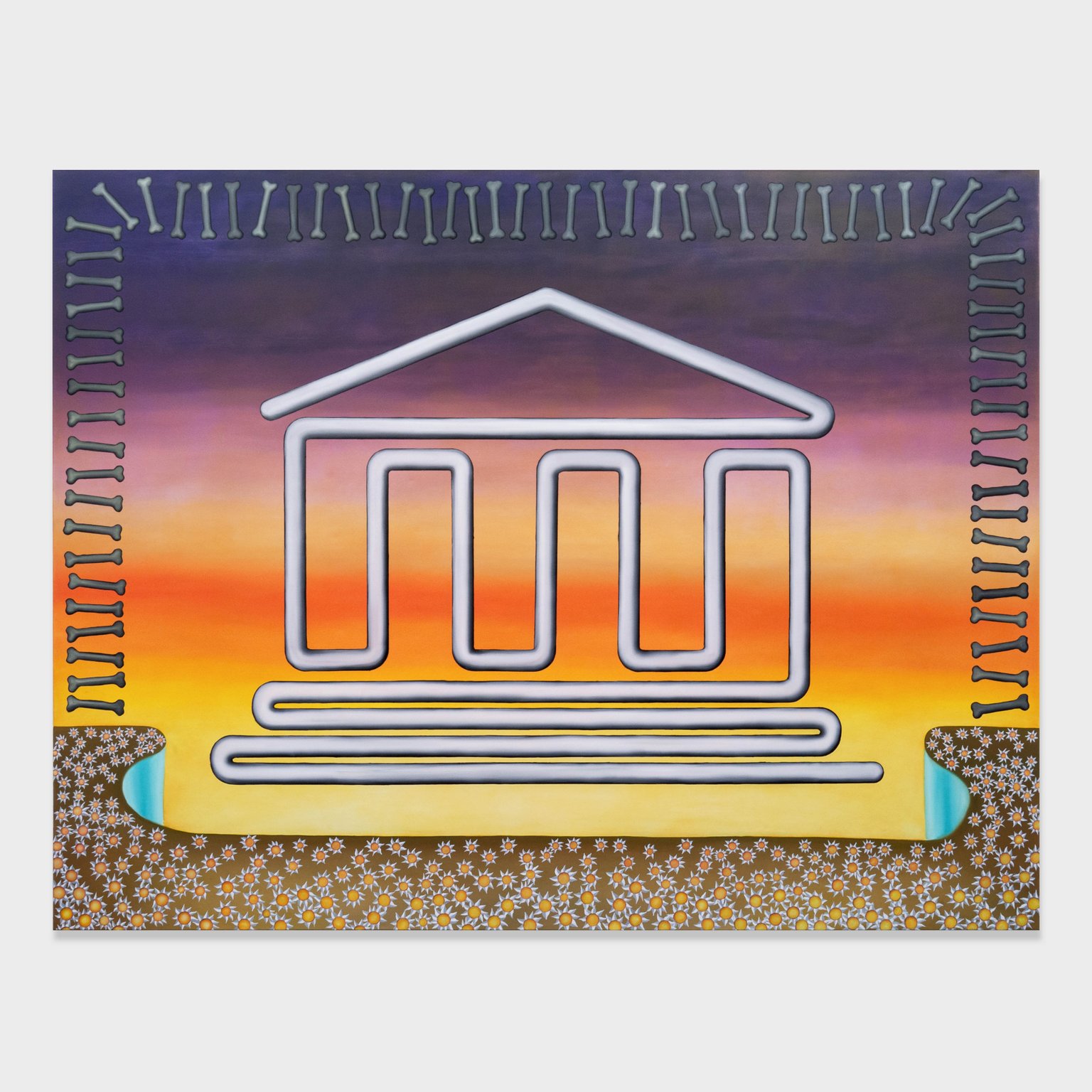 It ends how it has begun (Dear Delphi) by Stefan Jeske, 2020, oil on canvas