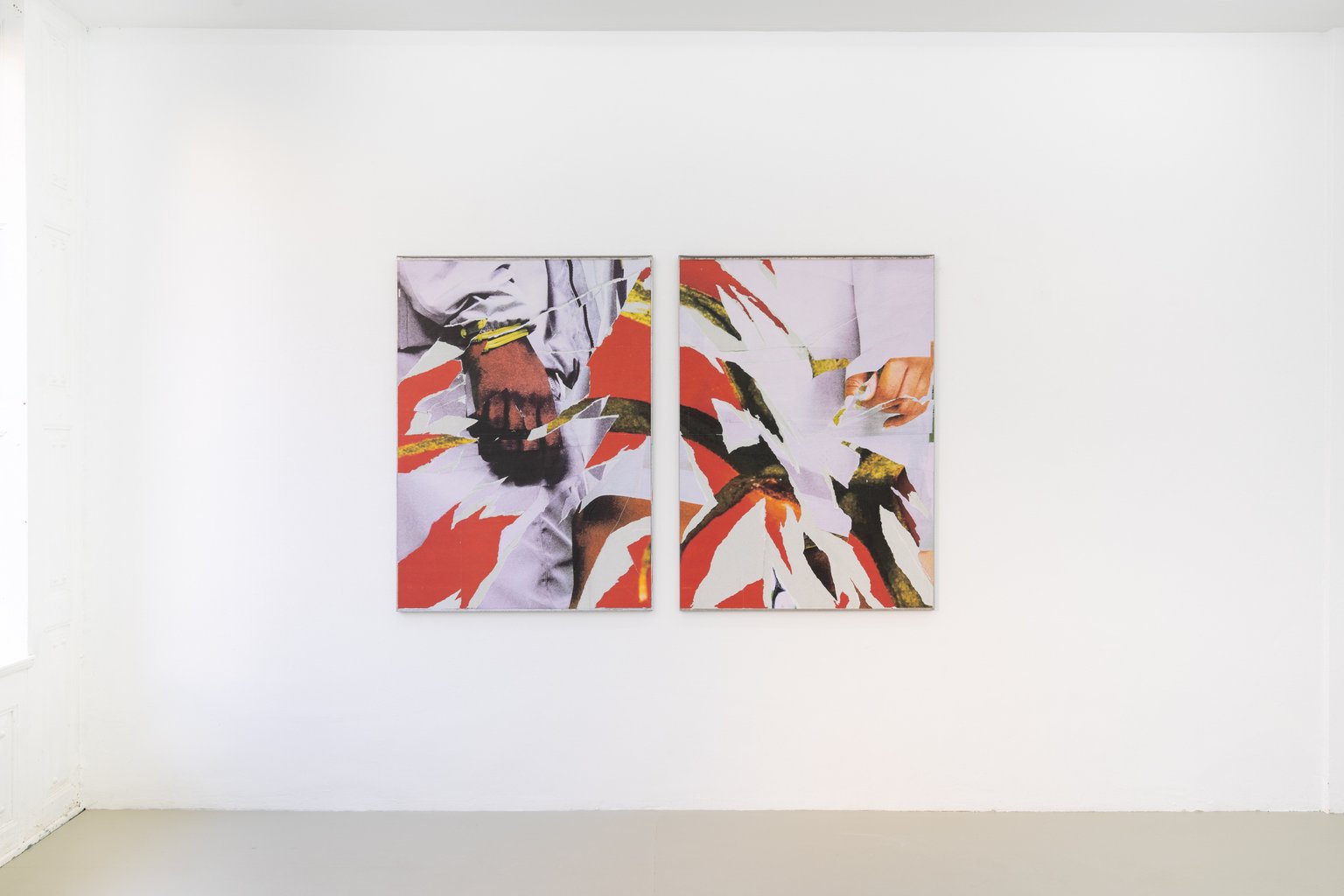 installation view, Anna Stüdeli, Splatter/Splash, 2024, Shellbreak