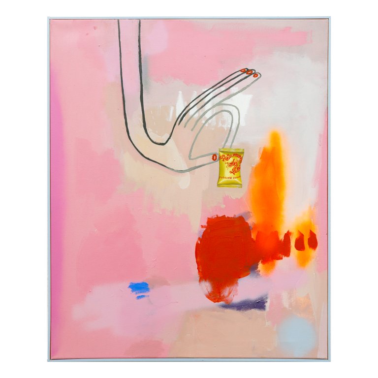It could be better but, its good enough (cookie 2) by Sophie Ullrich, 2023, oil on canvas