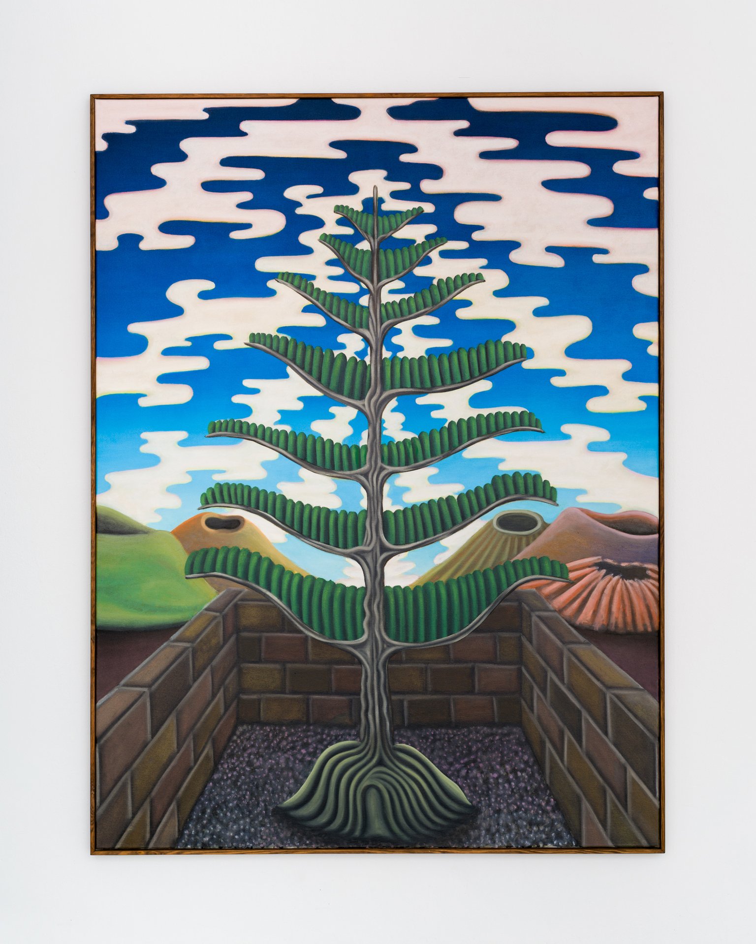 Transmission by Stefan Jeske, 2024, oil on canvas