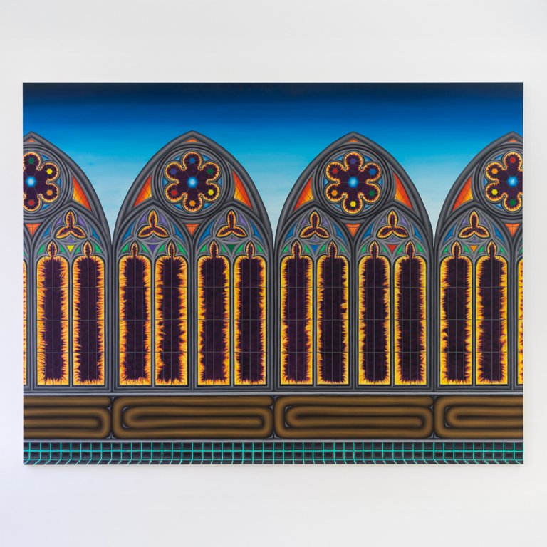 They Come In Peace by Stefan Jeske, 2023, oil on canvas