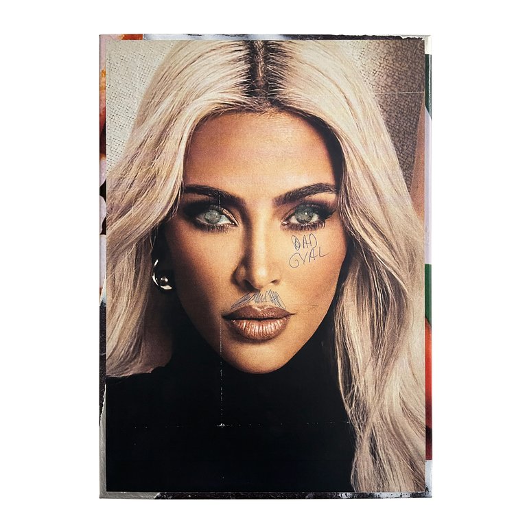 Bad Gyal by Anna Stüdeli, 2024, aluminum sheet, latex print on poster paper
