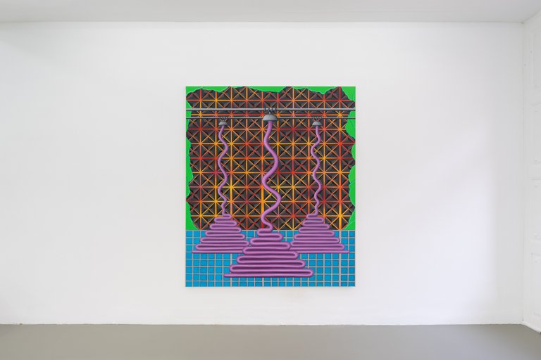 Flow River Flow, 2021, oil on canvas, 195 x 155 cm, Call Alexander, he knows what to do