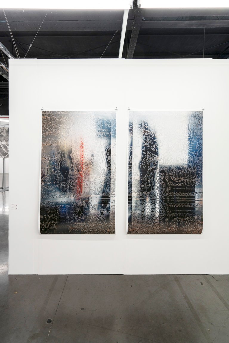 Marc Botschen, Siegel s7_17 & Siegel s7_9, both 2025, installation view, Art-O-Rama 2025