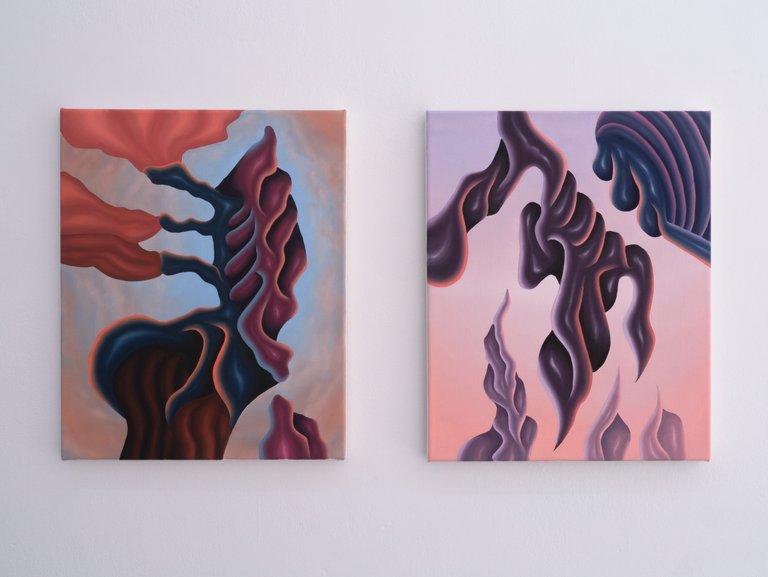 amb / scin by Antonia Freisburger, 2023, oil on canvas