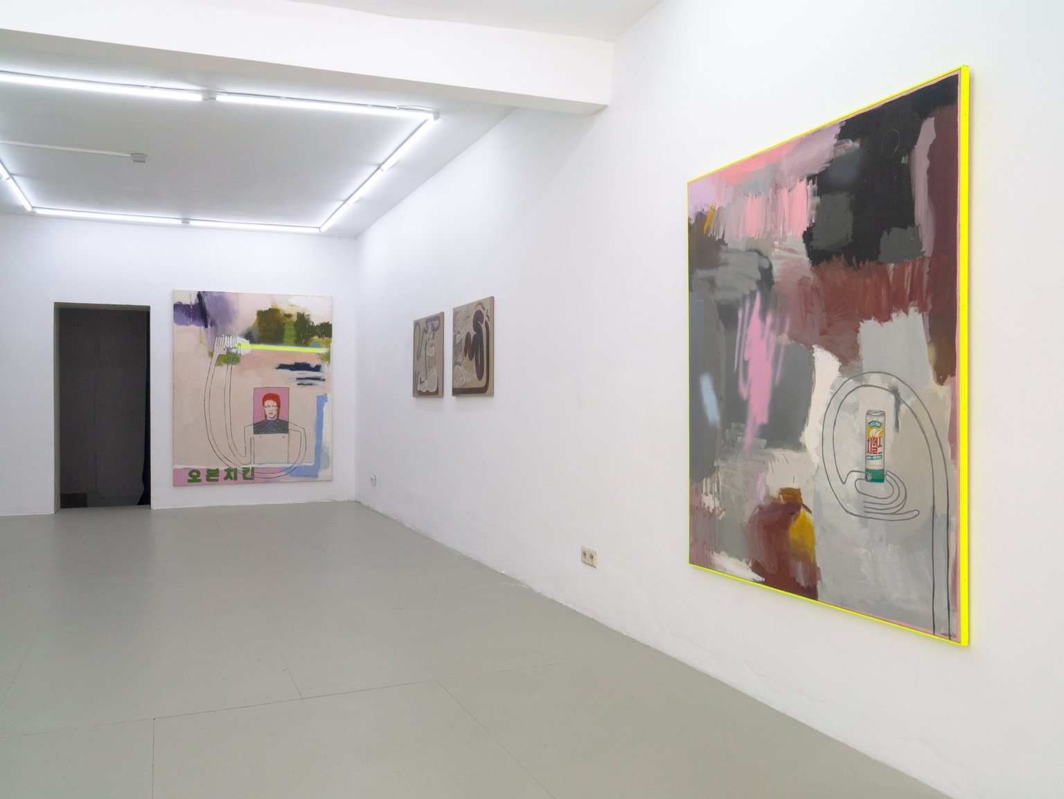 installation view, Who made my cat two-dimensional?