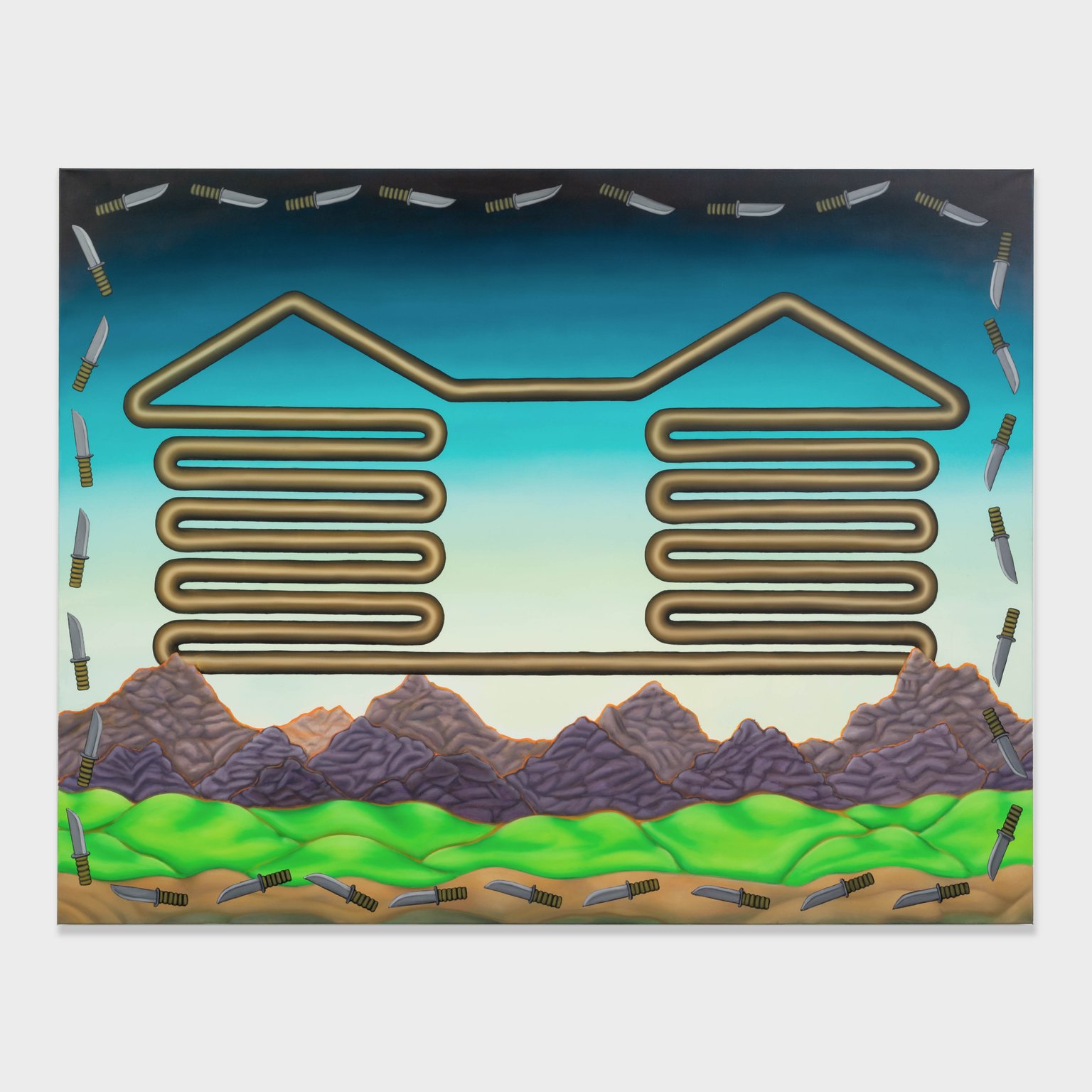Mi casa era tu casa by Stefan Jeske, 2020, oil on canvas