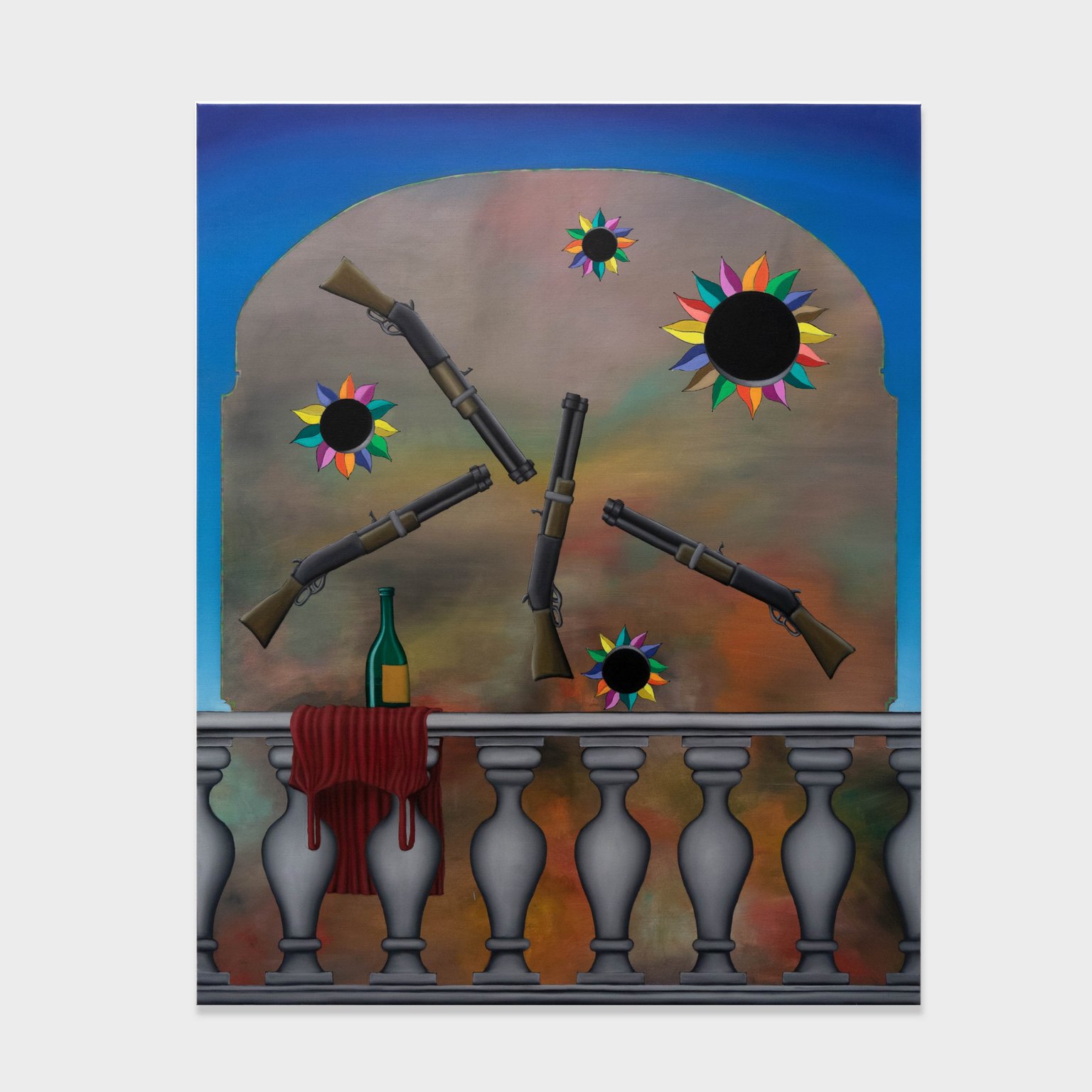 Let them eat cake by Stefan Jeske, 2020, oil on canvas