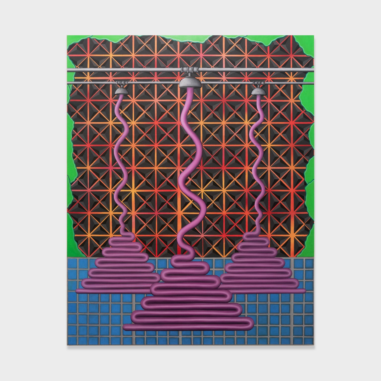 Flow river flow by Stefan Jeske, 2021, oil on canvas