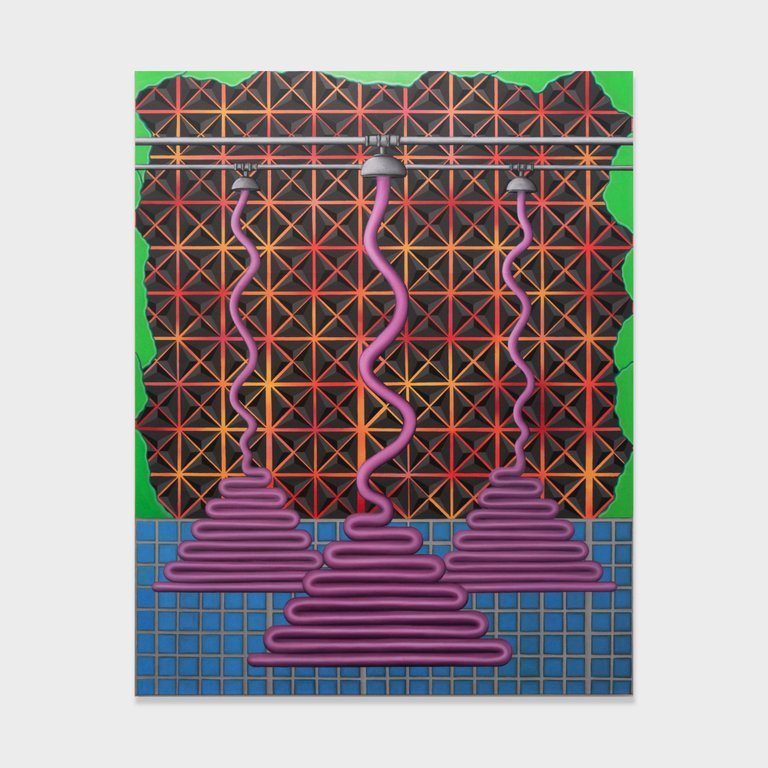 Flow river flow by Stefan Jeske, 2021, oil on canvas