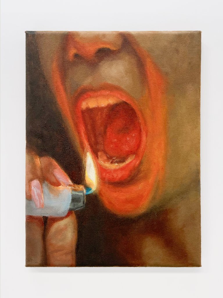 o.T. by Marc Botschen, 2025, oil on canvas