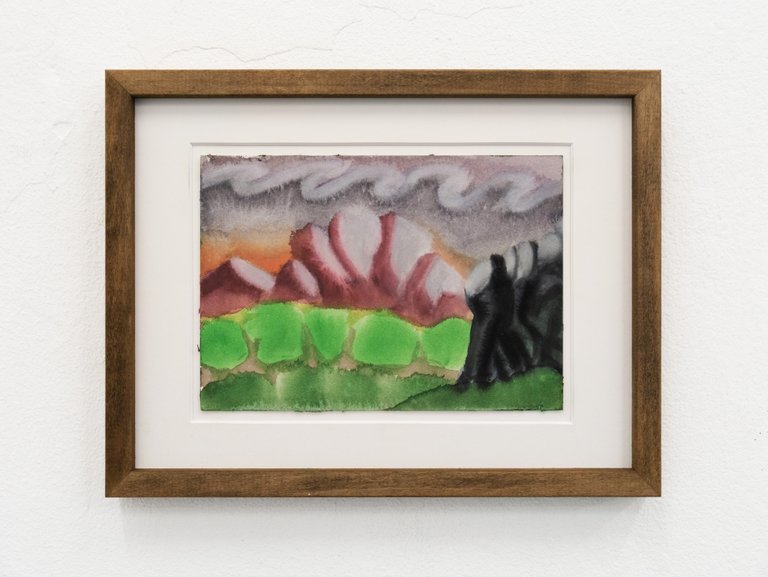 o.T. by Stefan Jeske, 2025, watercolor on paper