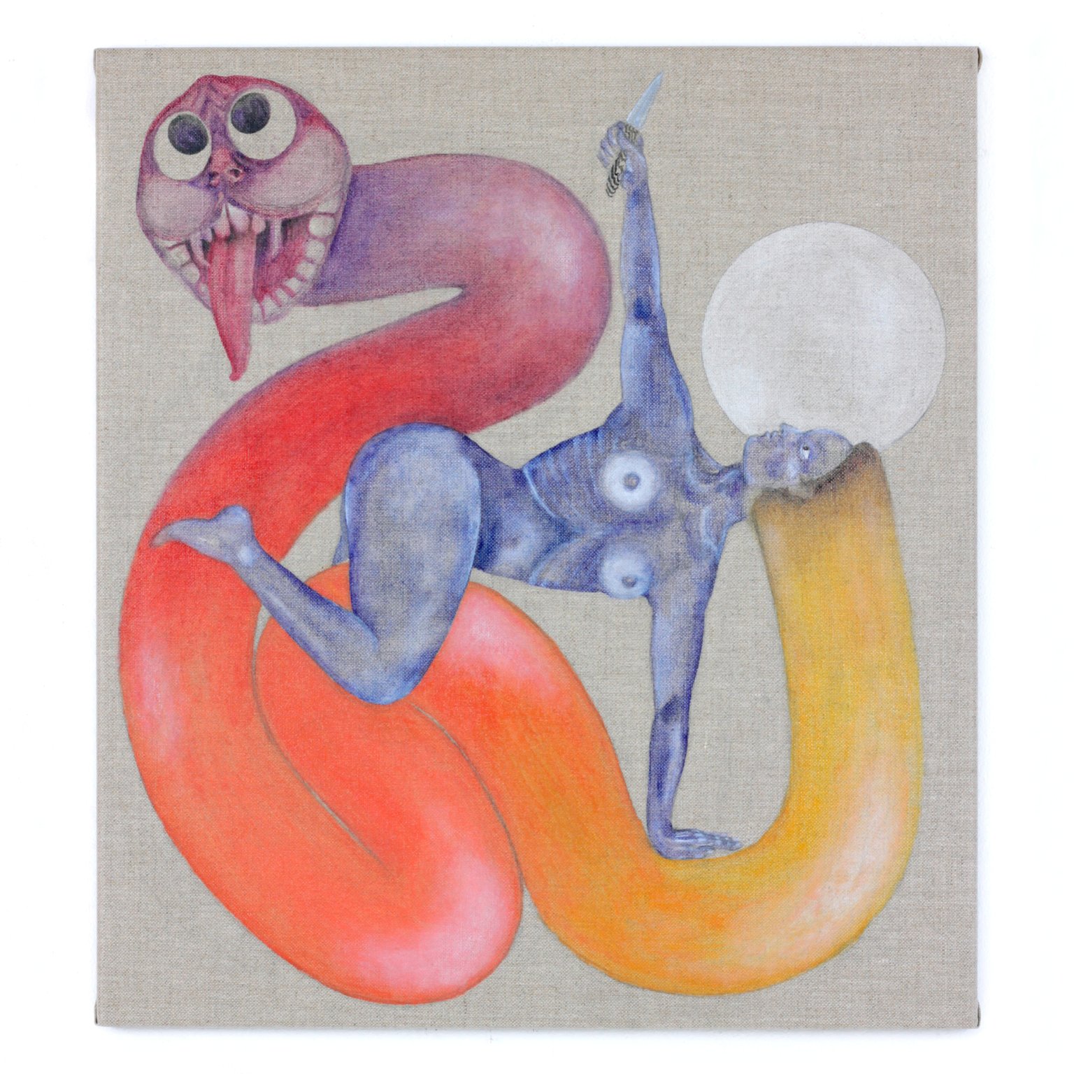 Soft & ready to slay by Stefanie Popp, 2022, oil on linen