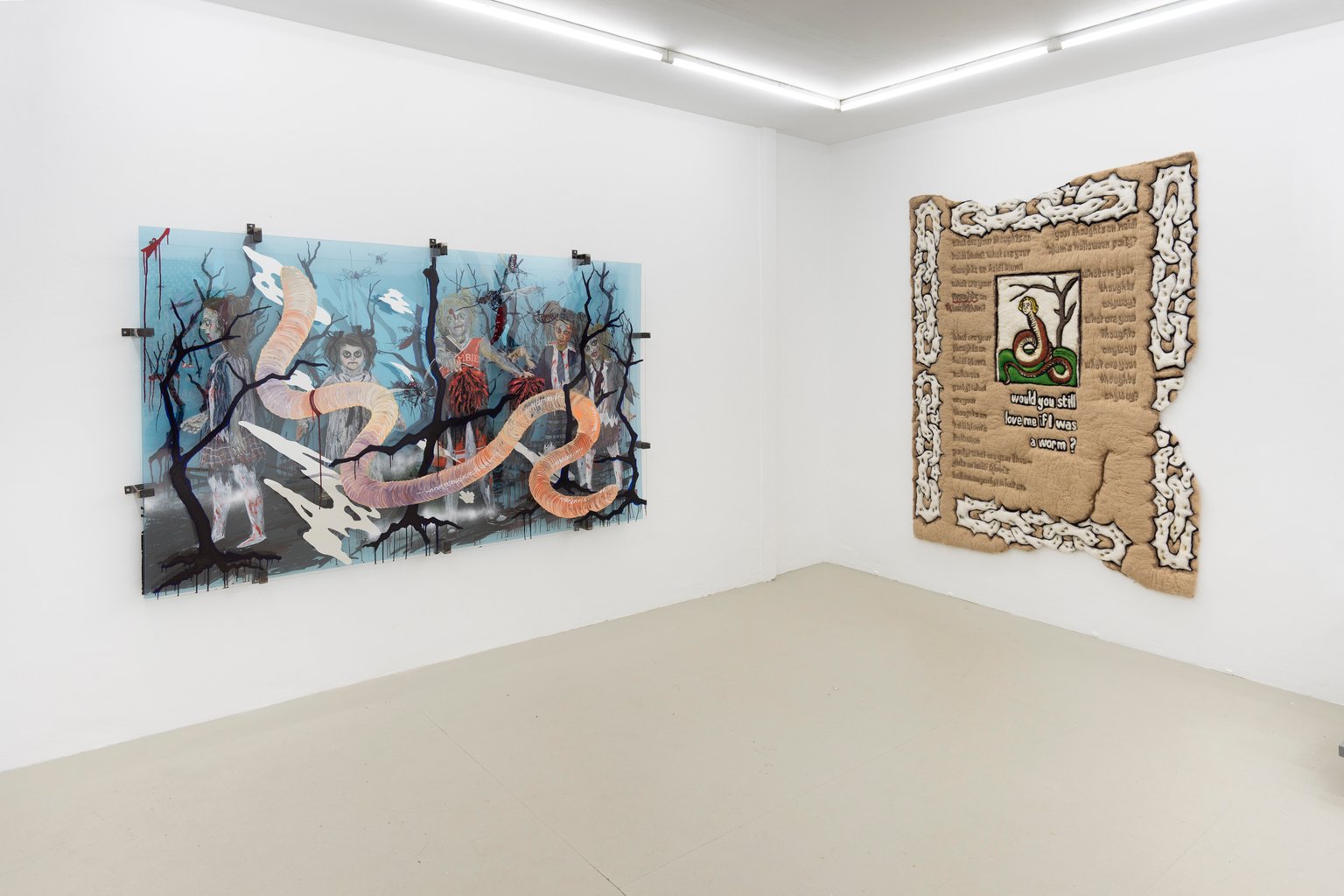 Installation View, Would you still love me if I was a worm?