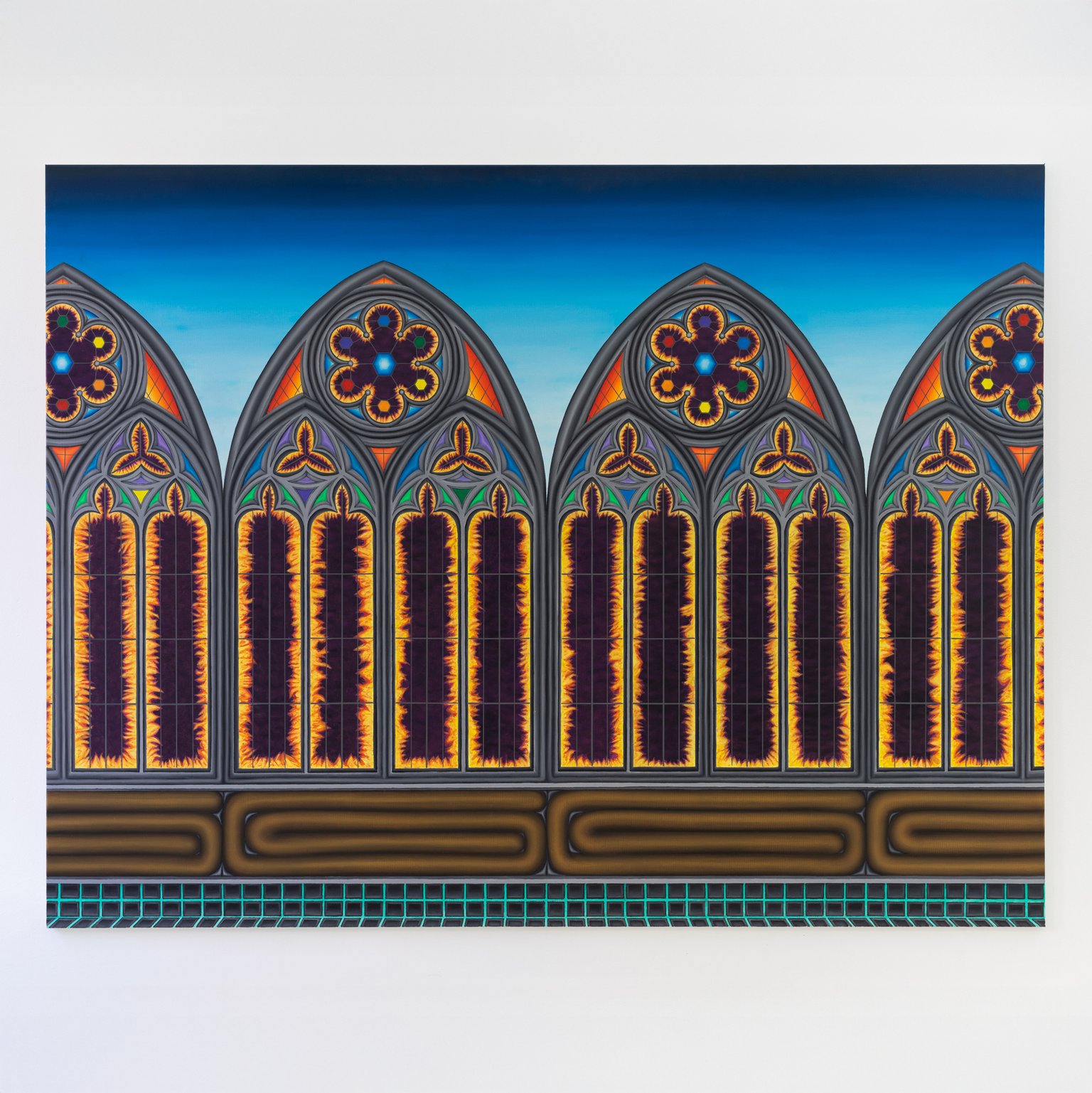 They Come In Peace by Stefan Jeske, 2023, oil on canvas