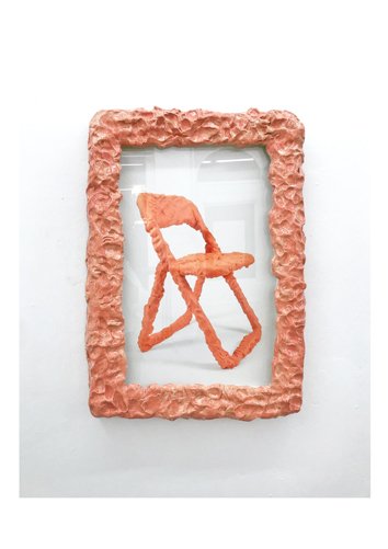 Chair by Johanna Wagner, 2020, print on Hahnemühle Baryta, ceramics