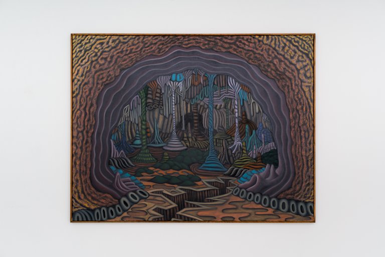 We didn't start the fire by Stefan Jeske, 2024, oil on canvas