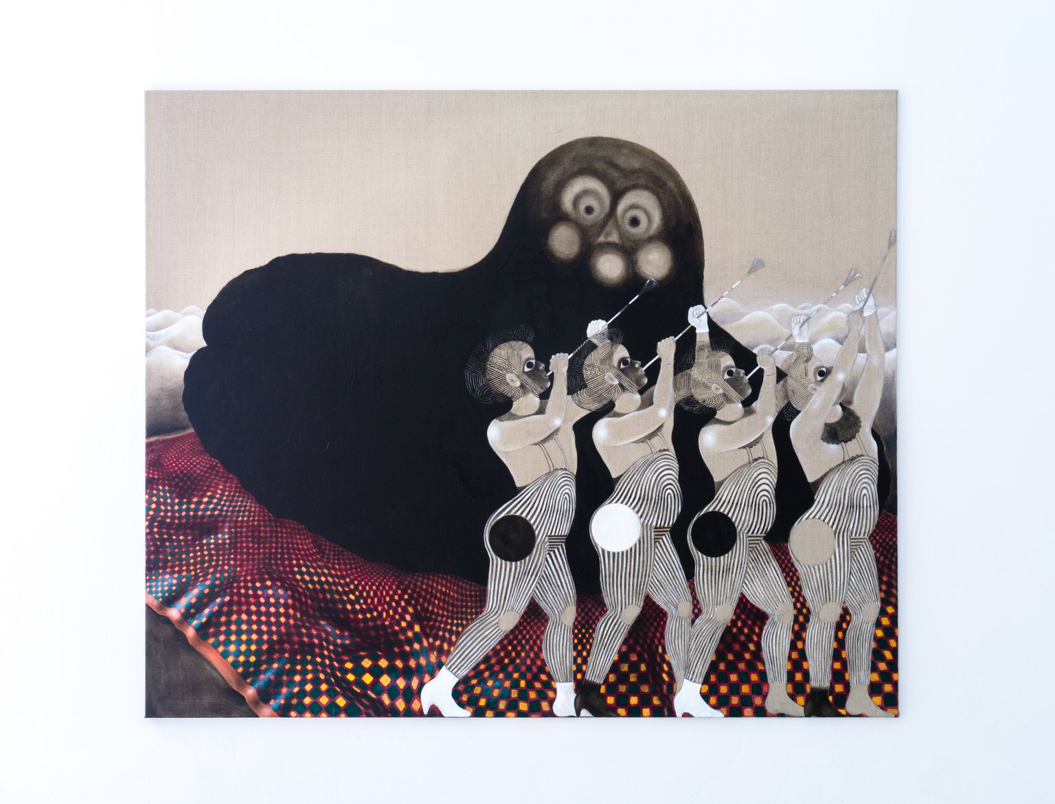 Minkowski Parade (Hausswolff) by Stefanie Popp, 2020, oil on linen