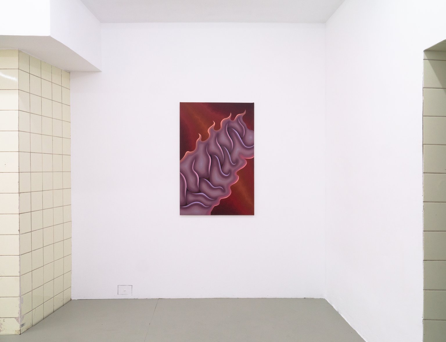 Kalos, installation view by Antonia Freisburger, 2022, oil on canvas