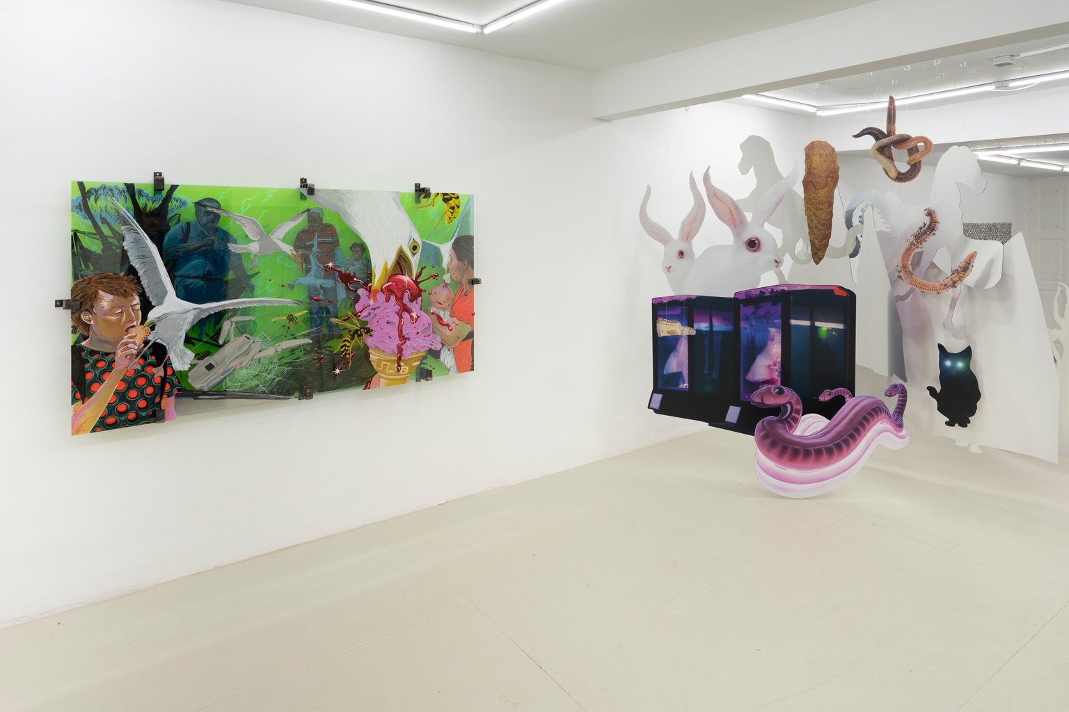 Installation View, Would you still love me if I was a worm?