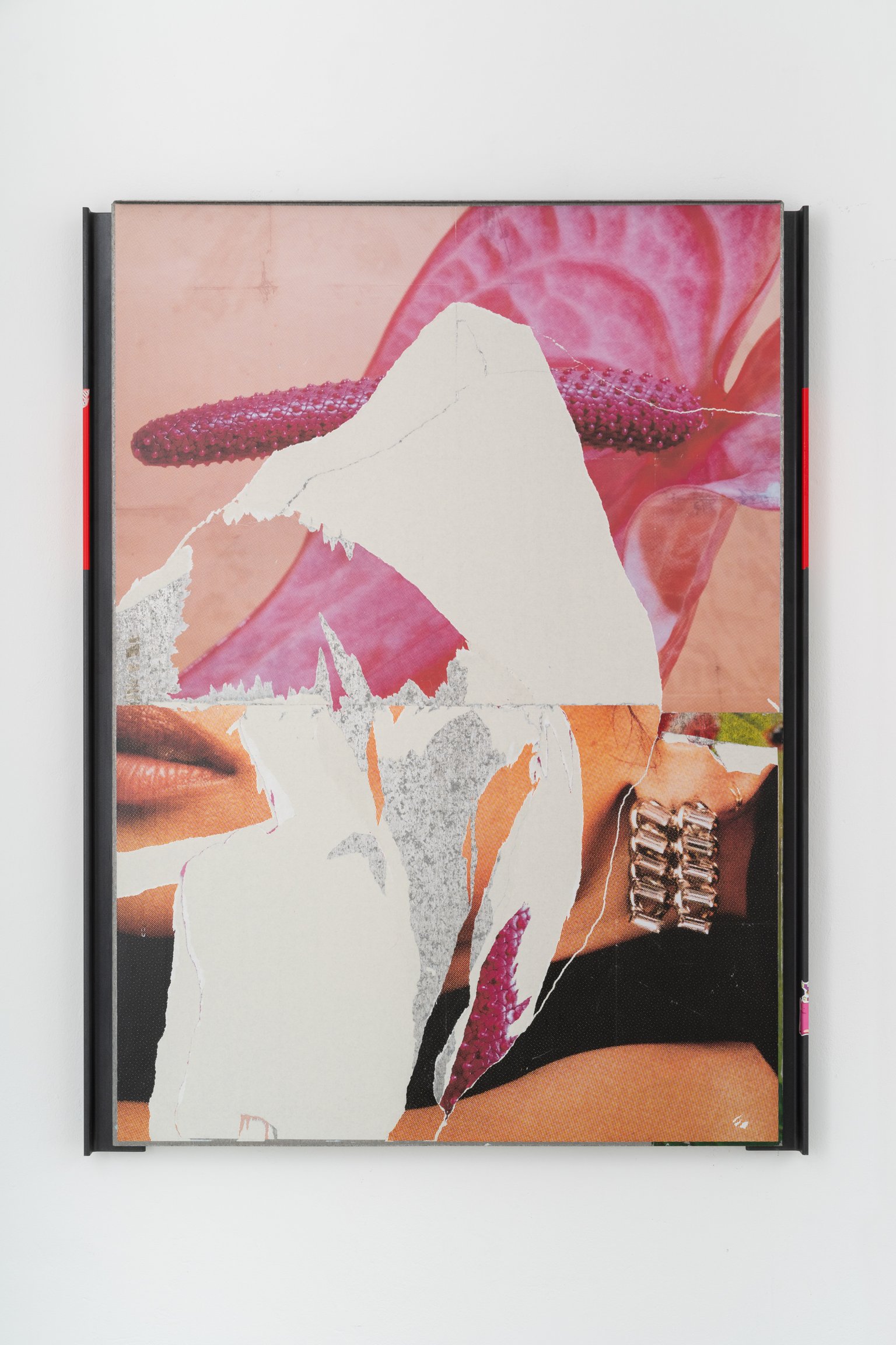 [flam] by Anna Stüdeli, 2023, original poster support sheet and frame, latex print on poster paper