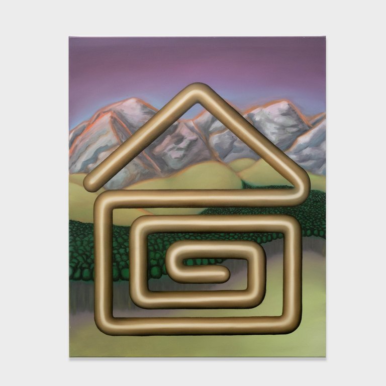 Rebooting causes similar problems (all the time) by Stefan Jeske, 2020, oil on canvas